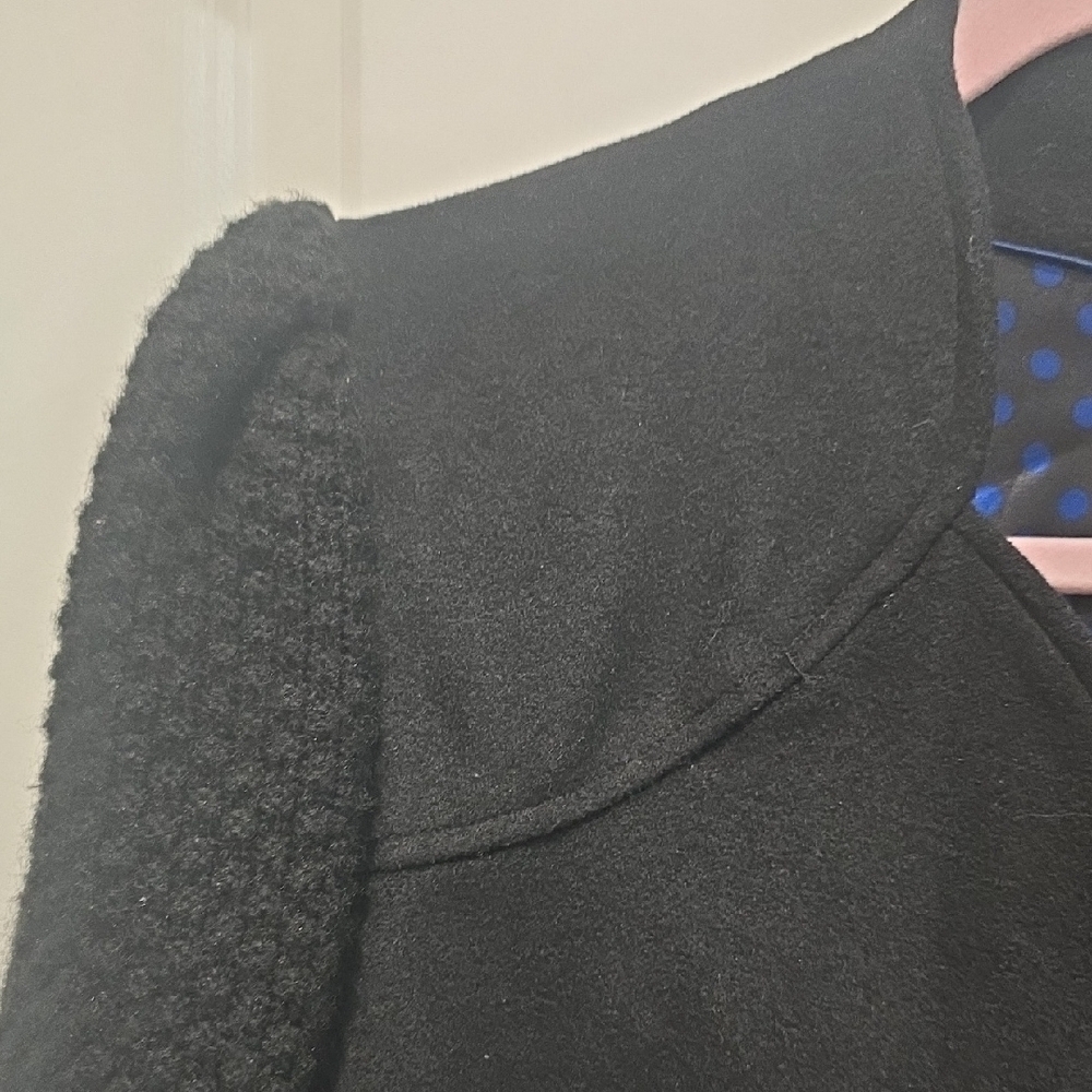 ALICE by Temperley Black Knit Sleeve Blazer - Picture 5 of 6
